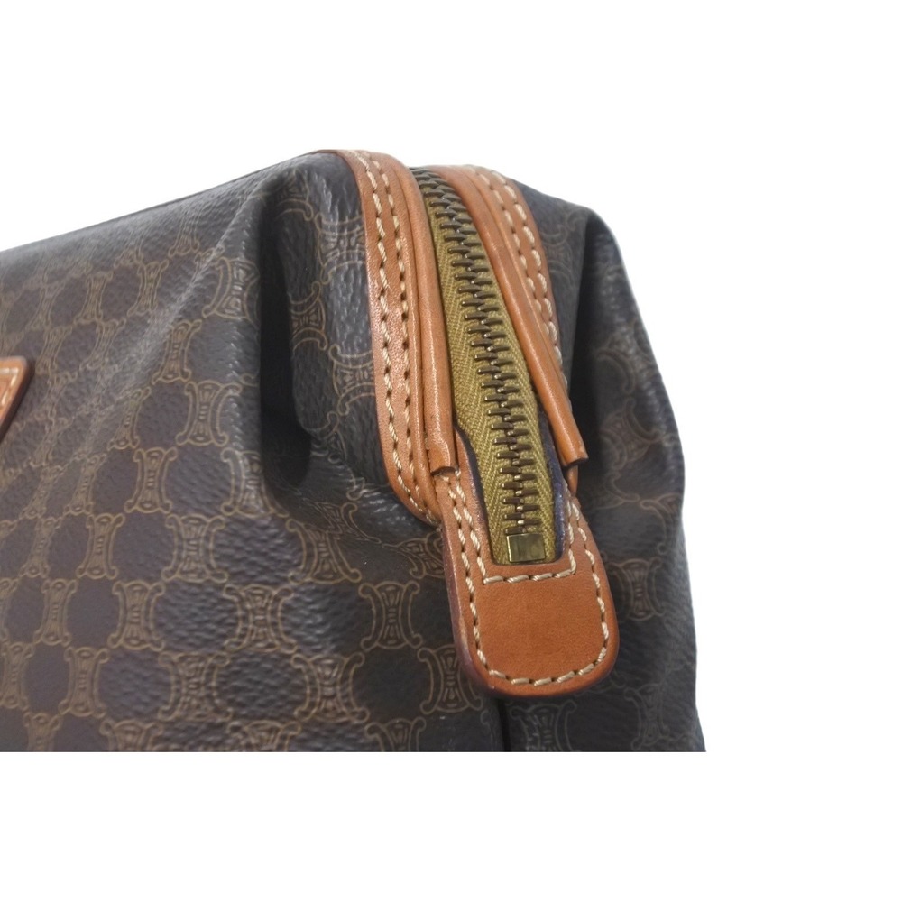 Celine Bag Pattern Brown Pouch Macadam Leather Cl… - image 4